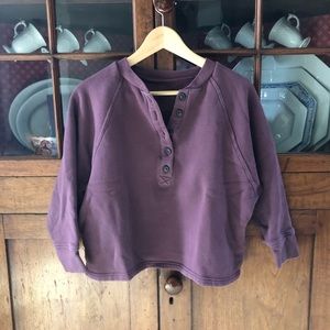 Madewell MWL Betterterry Henley Sweatshirt